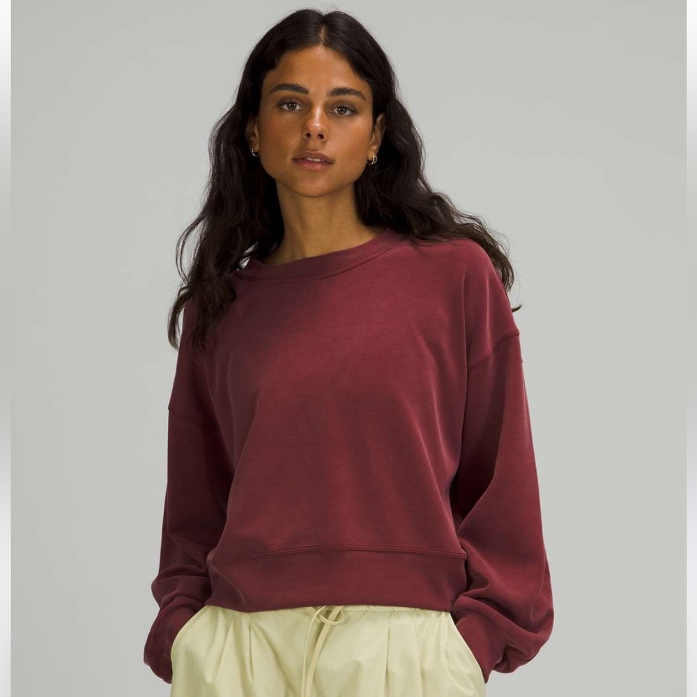 Lululemon Softstreme Perfectly Oversized Cropped Crew Sweatshirt